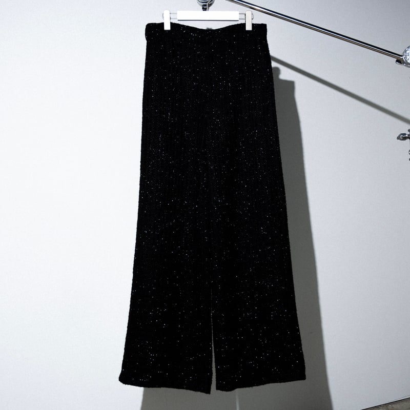 SPARKLE LAME TWEED PANTS【BLACK】 | SHIKITARI SPARKLE LAME TWEED PANTS【BLACK】 | SHIKITARI