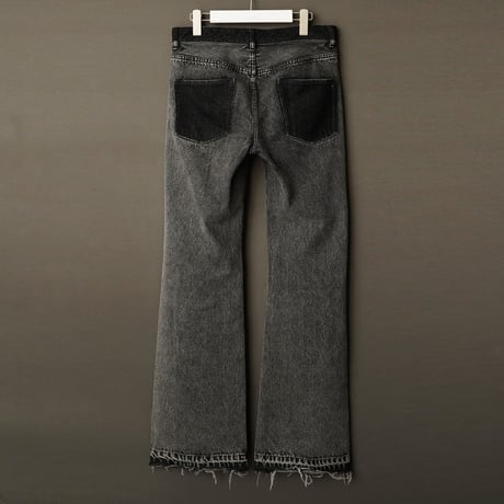 SIDE STITCH DENIM【BLACK】