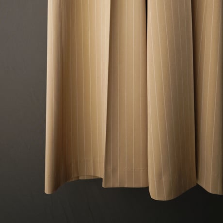 STRIPE FLARE SLACKS【BEIGE】