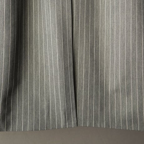 STRIPE WRAP SKIRT "Long"【GRAY】