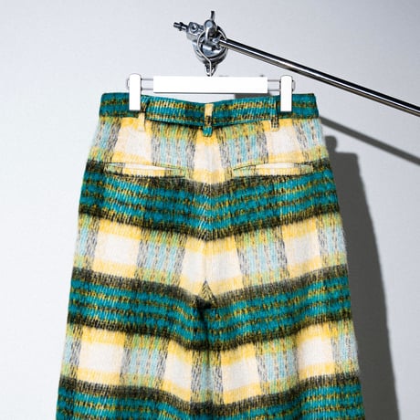SHAGGY CHECK PANTS【BLUE】