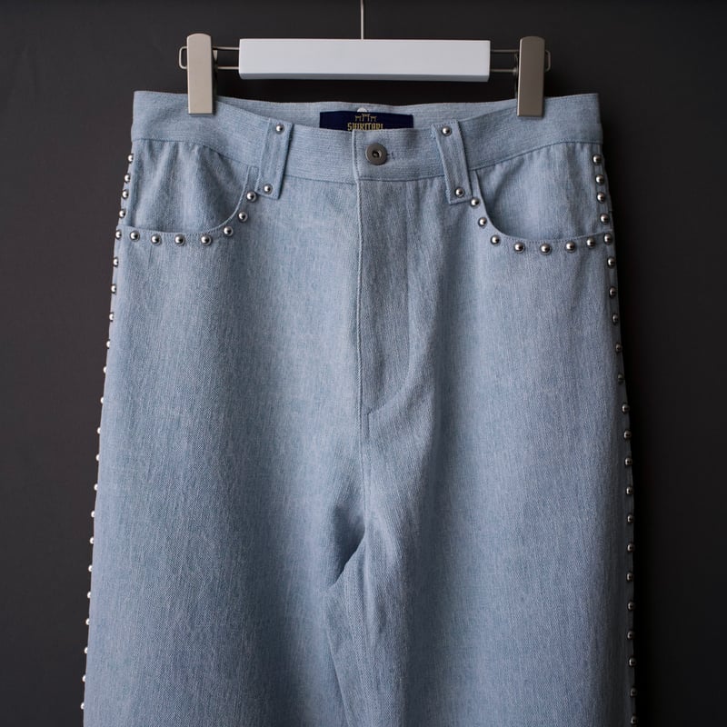 STUDDED DENIM PANTS【BLUE】 | SHIKITARI STUDDED DENIM PANTS【BLUE】 | SHIKITARI