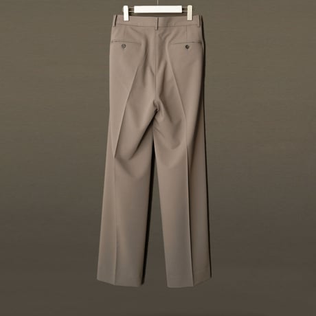 MIX TUCK DESIGN WIDE SLACKS【GRAY】