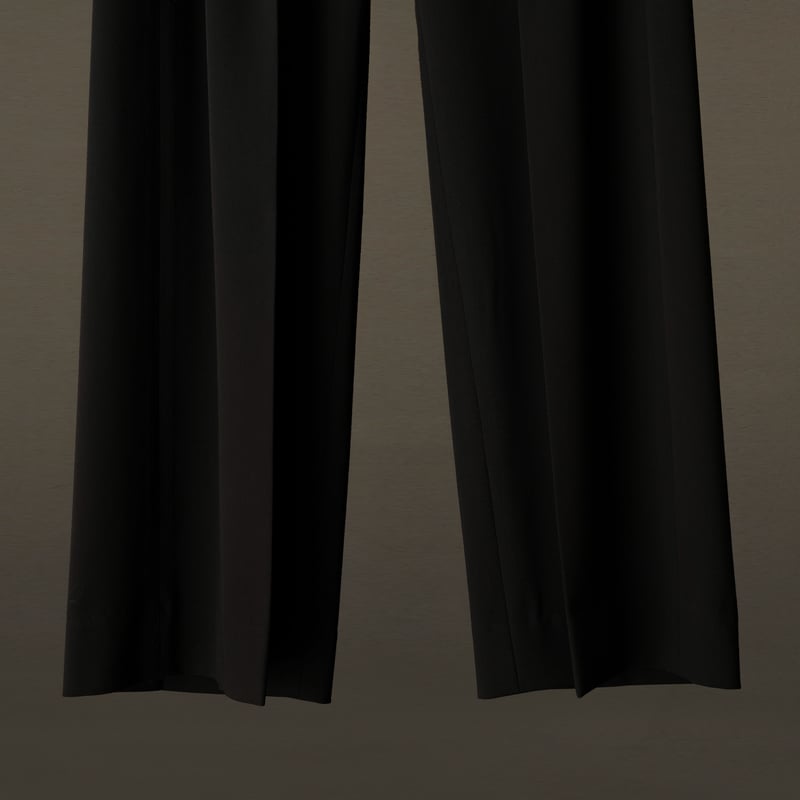 MIX TUCK DESIGN WIDE SLACKS【BLACK】 | SHIKITARI MIX TUCK DESIGN WIDE SLACKS【BLACK】 | SHIKITARI