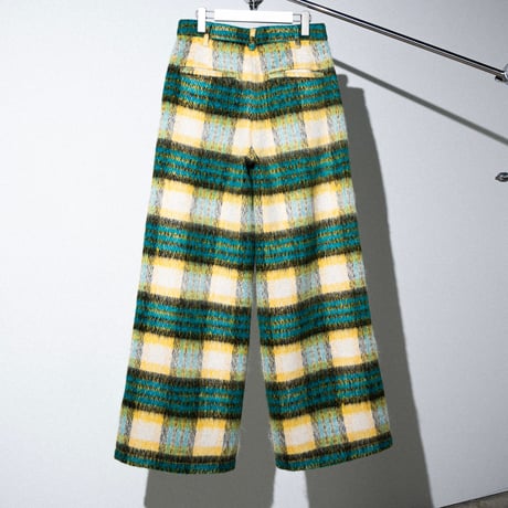 SHAGGY CHECK PANTS【BLUE】