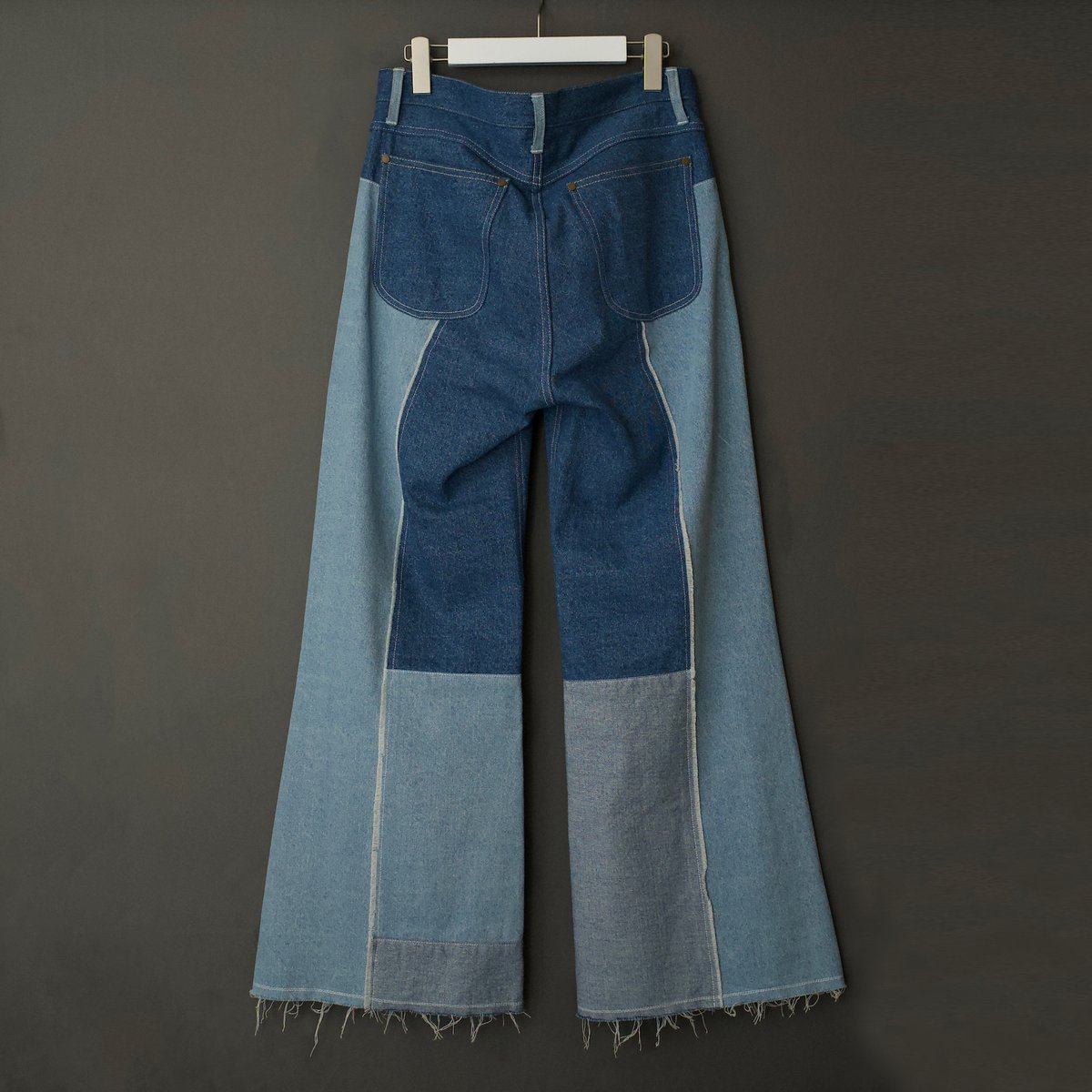 PATCHWORK FLARE DENIM 【BLUE】 | SHIKITARI