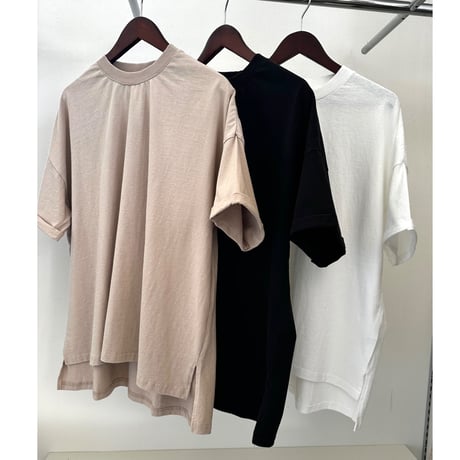 袖ロールアップオーバーシルエットTEE