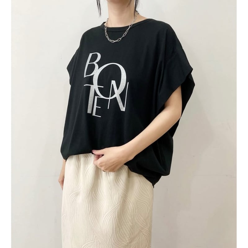 siro de labont♥新品未使用 メッセージタックスリーブTシャツ siro de labonte♥新品未使用 メッセージタックスリーブTシャツ
