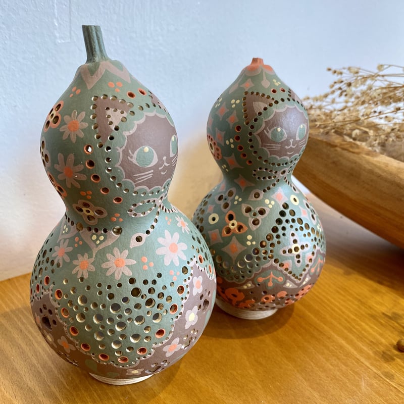 ひょうたんランプ「モスA※売り切れ」「モスB」☆送料無料 | YORO GOURD