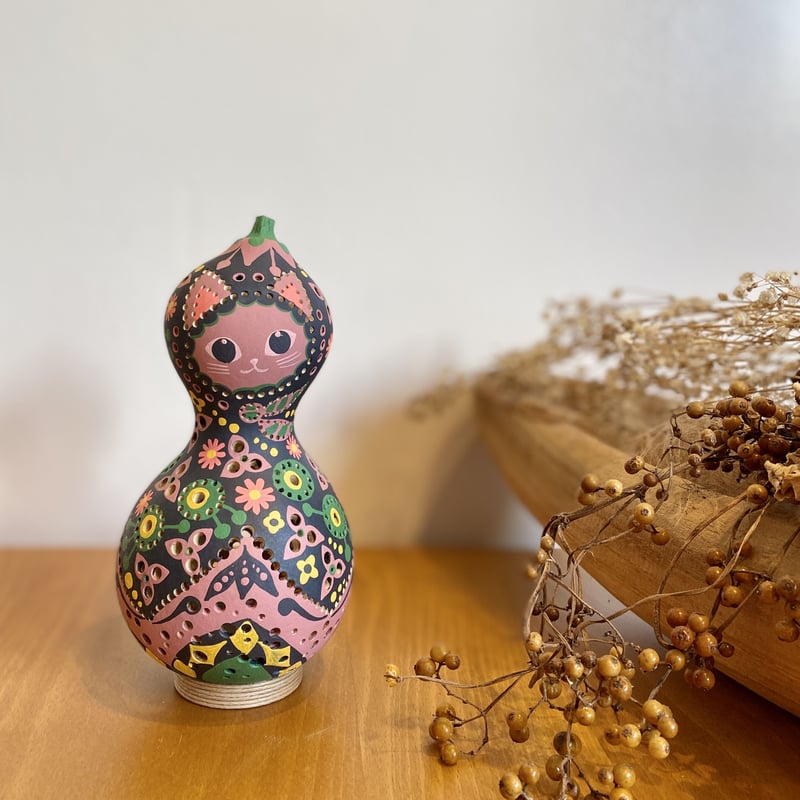 ひょうたんランプ「マジカルフラワー」☆送料無料 | YORO GOURD FACTORY