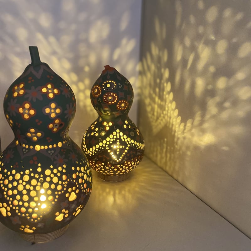 ひょうたんランプ「モスA※売り切れ」「モスB」☆送料無料 | YORO