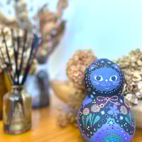 ひょうたん猫ランプ「春さくら」☆送料無料 | YORO GOURD FACTORY