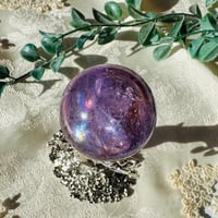【アイリスアメジストのスフィア】🌈💜希望の虹を宿した幸運の守護石