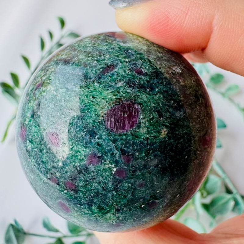 ルビーインカイヤナイトのスフィア | 天然石と雑貨のお店 Angel's voice