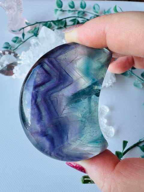 フローライトの三日月 | 天然石と雑貨のお店 Angel's voice