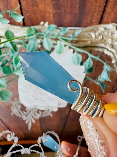 アクアマリンのペンデュラム | 天然石と雑貨のお店 Angel's voice