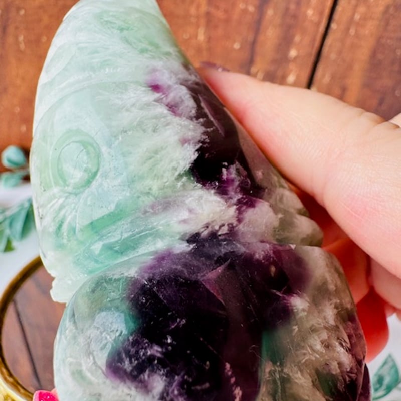 エンジェルフェザーフローライトのノーム | 天然石と雑貨のお店