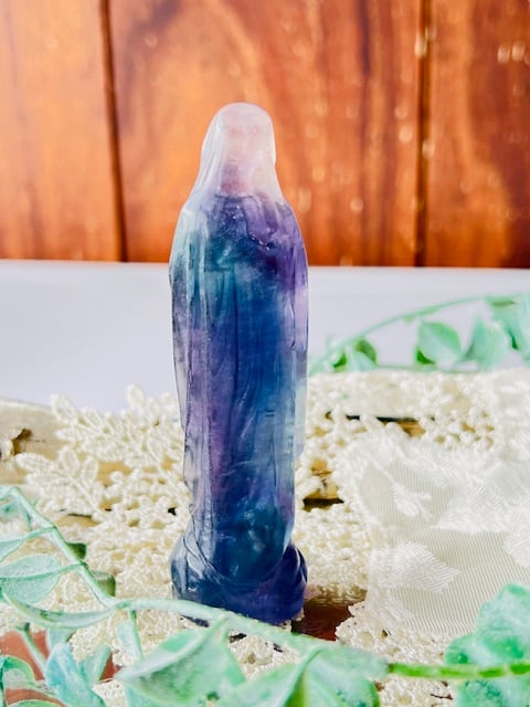 マカロンフローライトマリア様BIGサイズ♡No.2314 レインボーフローライト 聖母マリア様 | crystal shop mira