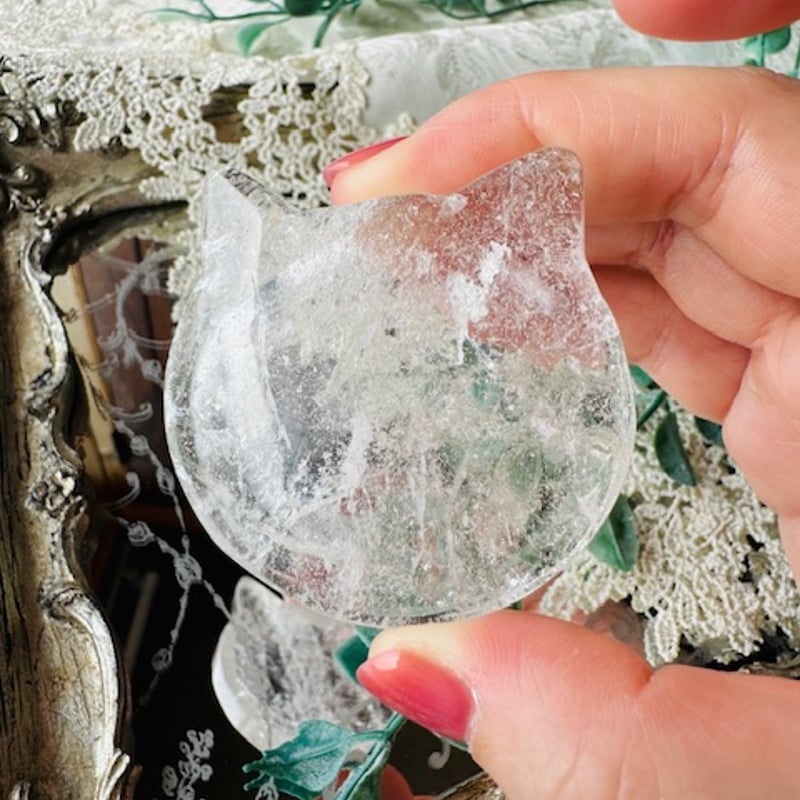 ◇水晶の猫プレート | 天然石と雑貨のお店 Angel's voice