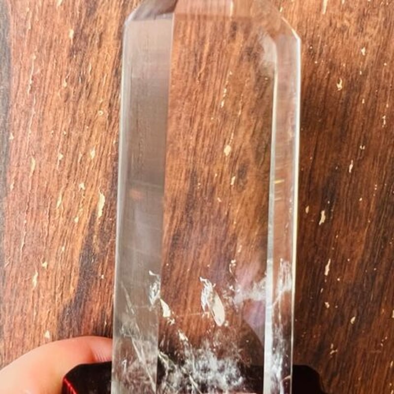 ◇クリスタル水晶六角柱【B】台座付き（PC10） | 天然石と雑貨のお店