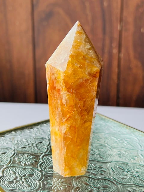 水晶(ゴールデンヒーラー共生) 龍 彫り物 【公式通販】