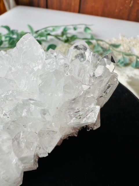 菊花水晶クラスター♡カルサイト共生No.572 浄化力強!!