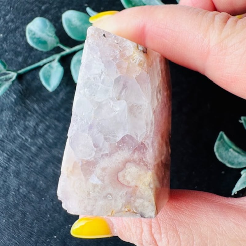 ◇桜瑪瑙とピンクアメジスト共生のフリーフォーム | 天然石と雑貨のお