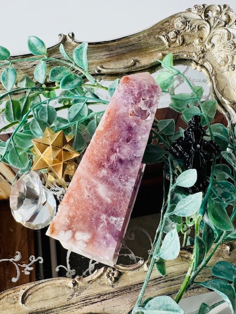 ピンクアメジストと桜瑪瑙共生のポイント | 天然石と雑貨のお店