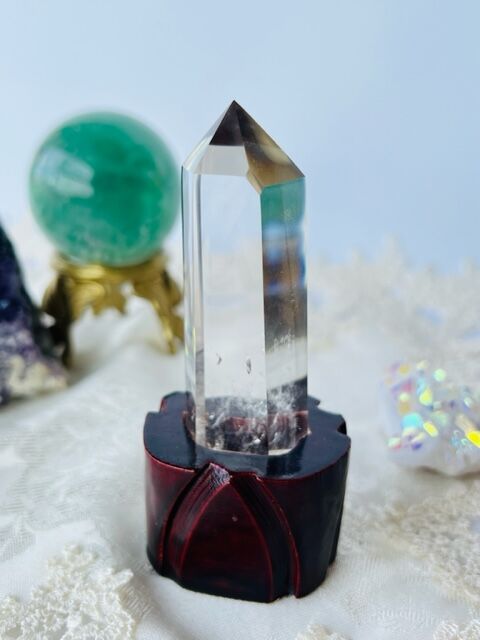 ◇クリスタル水晶六角柱【B】台座付き（PC10） | 天然石と雑貨のお店