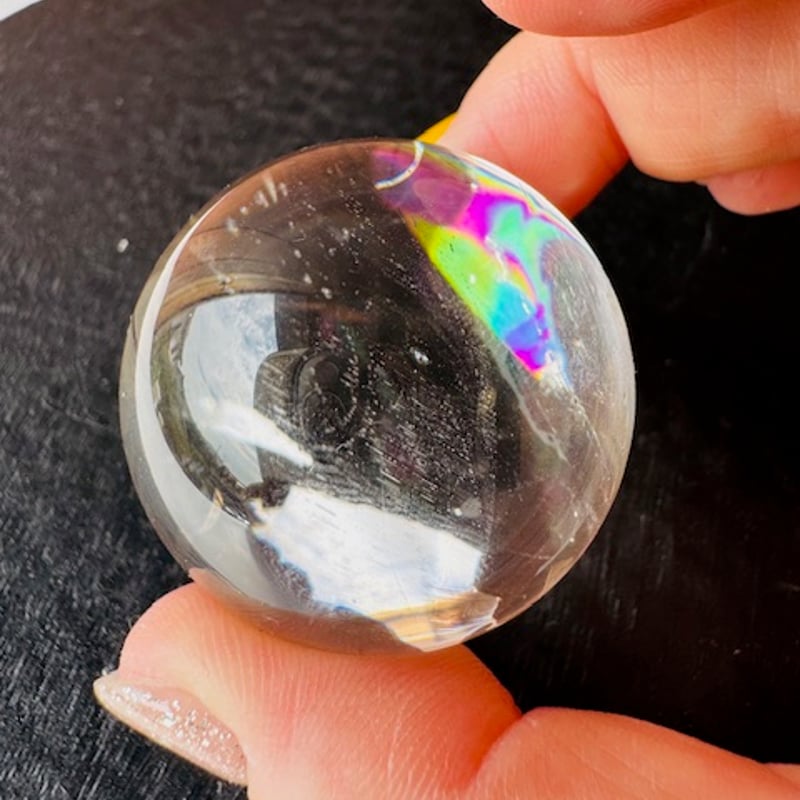 商談中2個セット‼️激虹アイリスクォーツ ミニスフィア 25.2mmと24.2mm