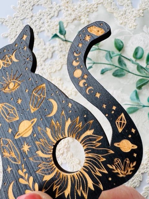 木製スフィア台座【ネコ】 | 天然石と雑貨のお店 Angel's voice