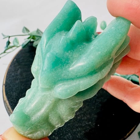 【アマゾナイトのドラゴンヘッド】🐉💚心を軽くして未来へ導く守護龍