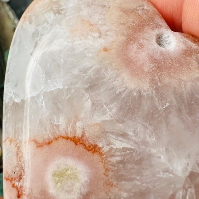 桜瑪瑙のハート | 天然石と雑貨のお店 Angel's voice