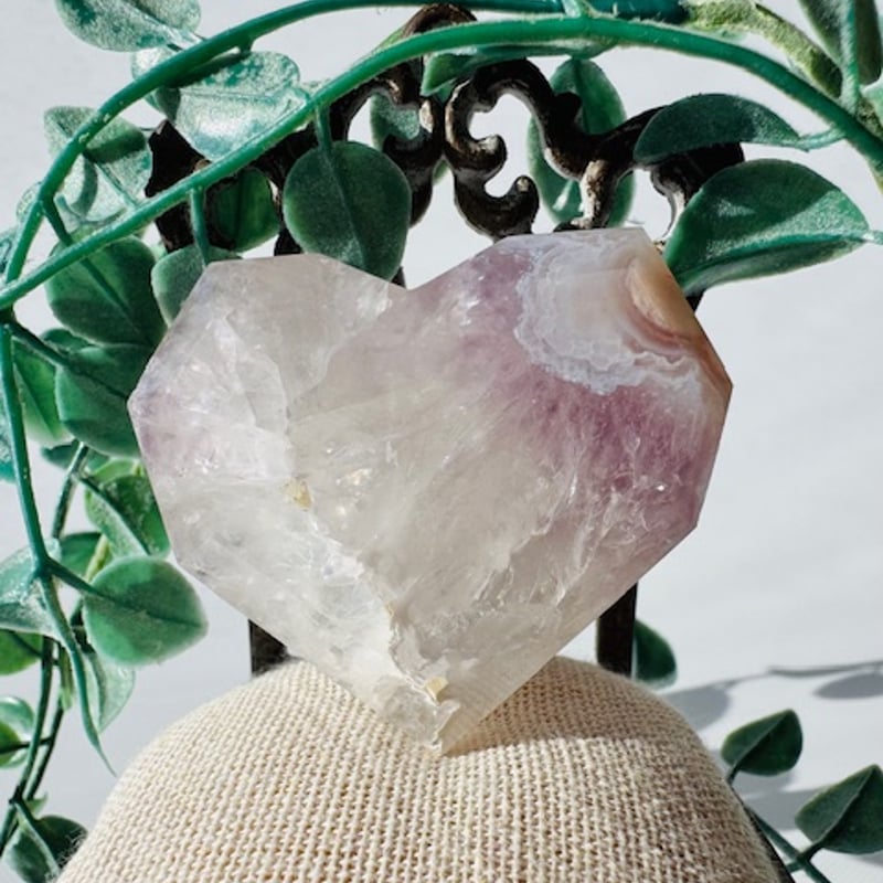 天然石桜瑪瑙共生ピンクアメジストの原石 置物 NO.062410 濃！ピンク