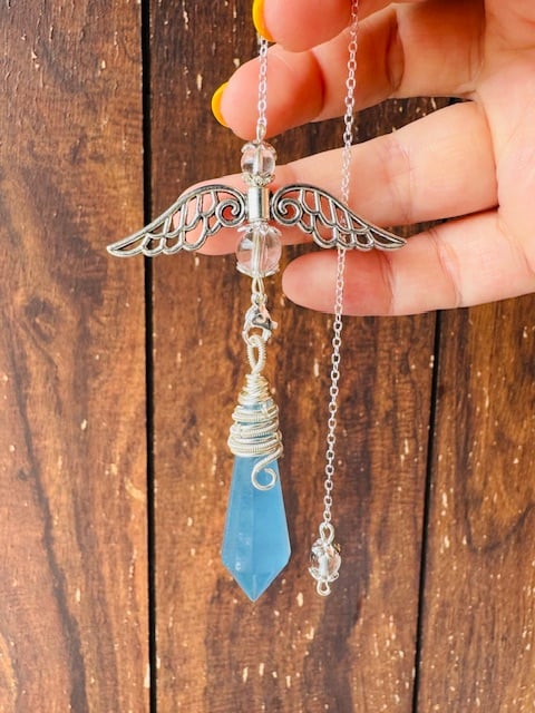 アクアマリンのペンデュラム | 天然石と雑貨のお店 Angel's voice