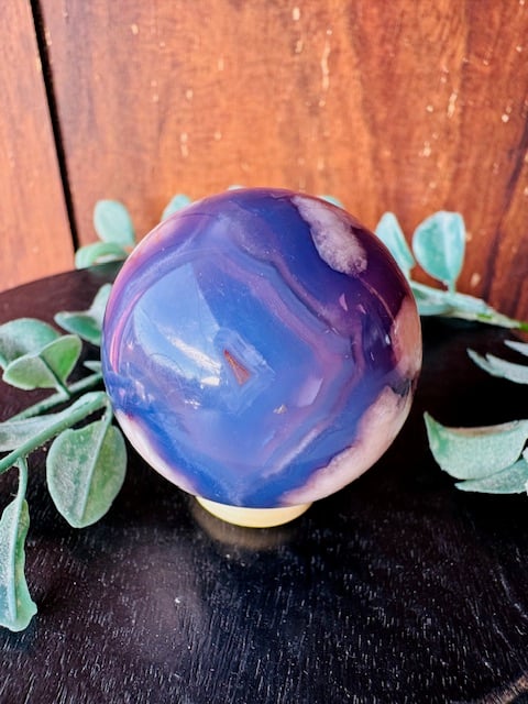 ブルー桜瑪瑙のスフィア | 天然石と雑貨のお店 Angel's voice