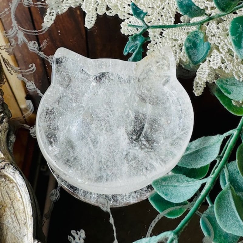 ◇水晶の猫プレート | 天然石と雑貨のお店 Angel's voice