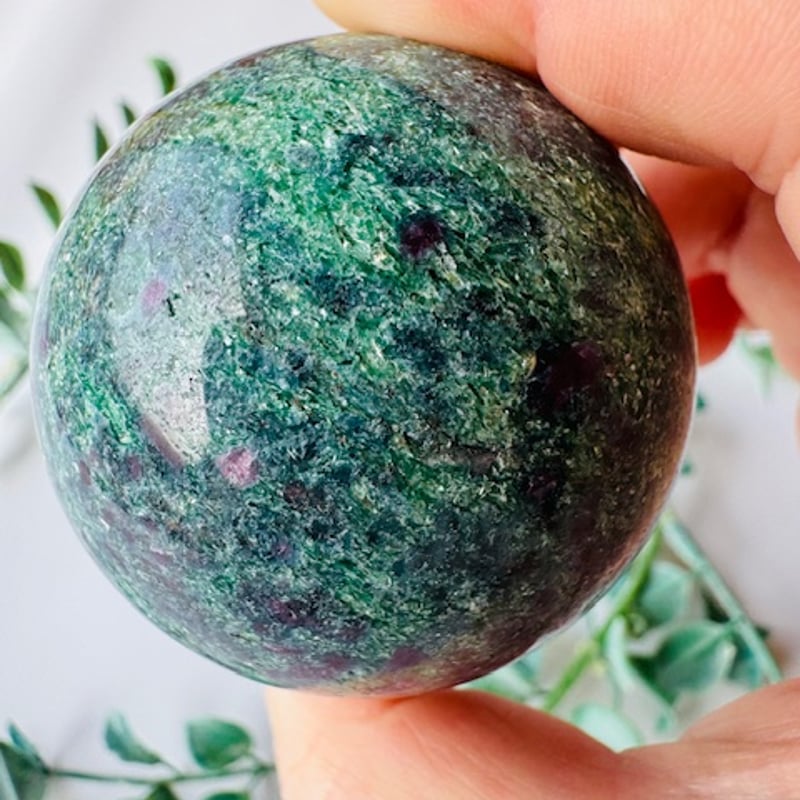 ルビーインカイヤナイトのスフィア | 天然石と雑貨のお店 Angel's voice