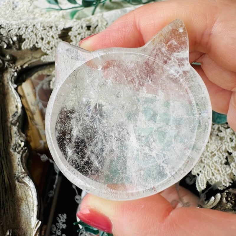 ◇水晶の猫プレート | 天然石と雑貨のお店 Angel's voice