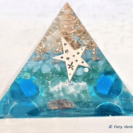 ピラミッドのオルゴナイト】Pink fairy ピラミッドオルゴナイト】Blue