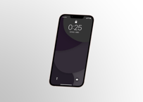 スマホ壁紙 Overlap ブラック