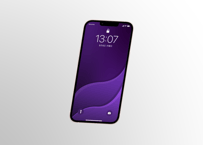 スマホ壁紙 Wave パープル