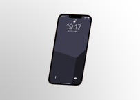 スマホ壁紙 シンプルボックス ダーク