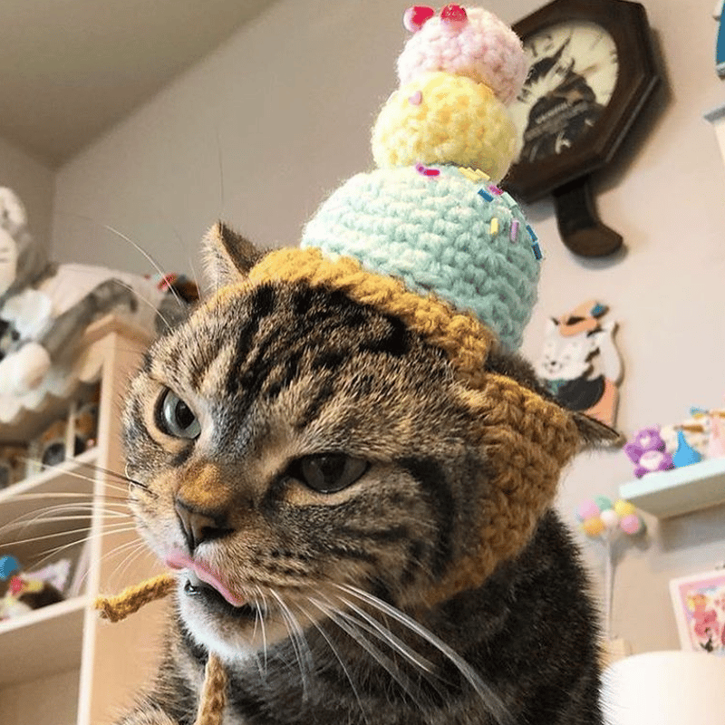 トリプルアイスクリーム | にゃんこの毛糸屋さん