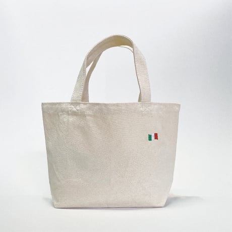 イタリア国旗刺繍トートバッグ（Sサイズ）