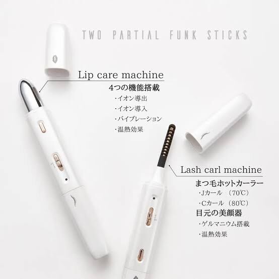 TWO PARTIAL FUNK STICKS ホットビューラー リップケア spicare|ツーパーシャルファンクスティック ホットカーラー＋リップケア