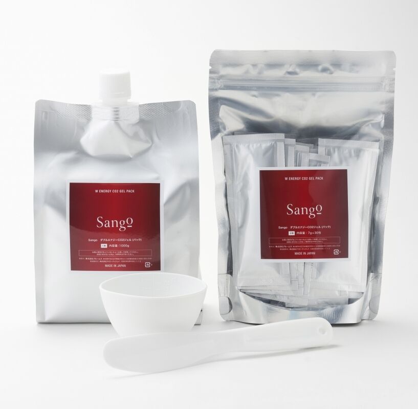 自宅でエステ級☆sangoダブルエナジーCO2ジェルパック（30回分