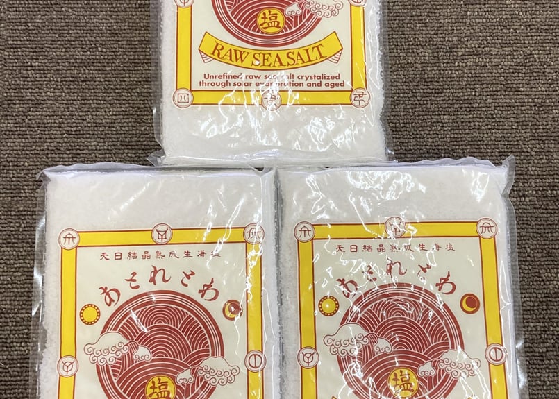 天日結晶熟成生海塩 あとれとわの塩 3袋セット | みのりストア