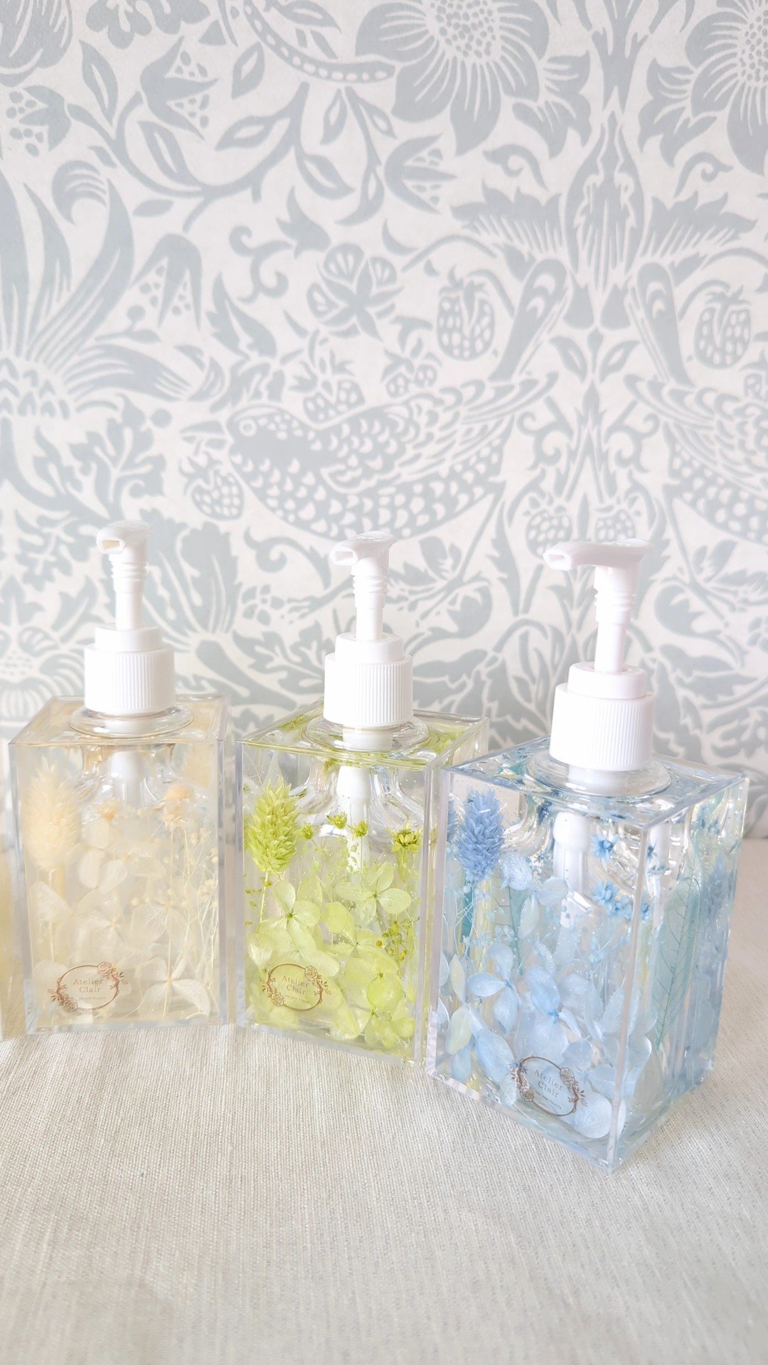 ayu❤︎固まるハーバリウム　ポンプ式ディスペンサー＆スタンド6個 fit=scale-down,w=1200