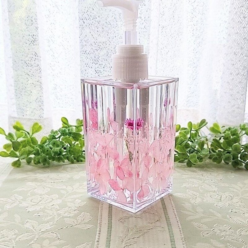 固まるハーバリウム『スリムソープポンプボトル』5カラー | atelier